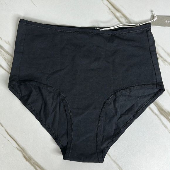 EVERLANE The Cotton High-Rise Hipster NWT in Black Most Sizes Sold Out Online - Picture 3 of 9
